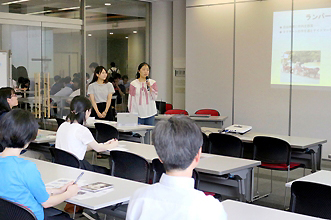 2016年7月1日（金）、後楽園キャンパスでの報告会の様子